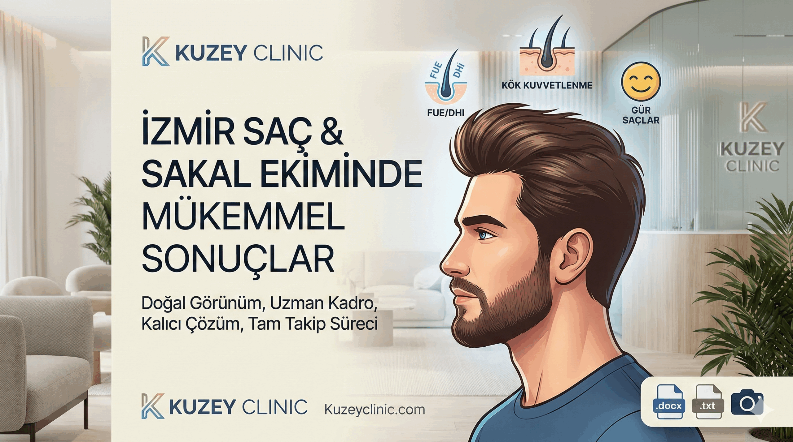 İzmir’de Saç ve Sakal Ekimi: Kuzey Clinic ile Gelen Estetik Değişim