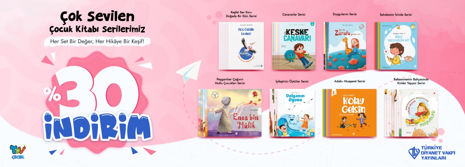 Türkiye Diyanet Vakfı Yayınları, Çocuk Kitabı Serileri ile Minik Okurlarına Geniş Bir Külliyat Sunuyor