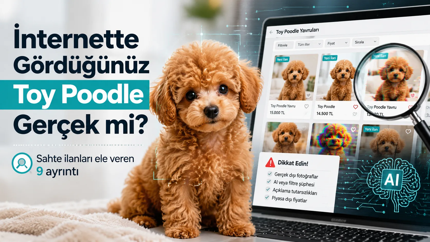 İnternette Gördüğünüz Toy Poodle Gerçek mi? 2026’da Sahte İlanları Ele Veren 9 Ayrıntı