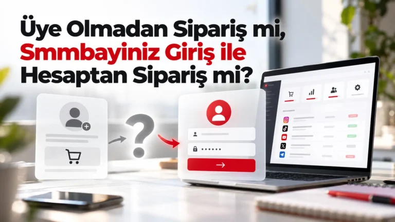 Üye Olmadan Sipariş mi, Smmbayiniz Giriş ile Hesaptan Sipariş mi?